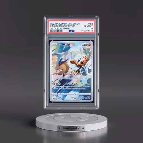 2022 Pokémon Sword & Shield Vstar Universe #188 Galarian Zapdos - Full Art (PSA 10 GEM MINT)