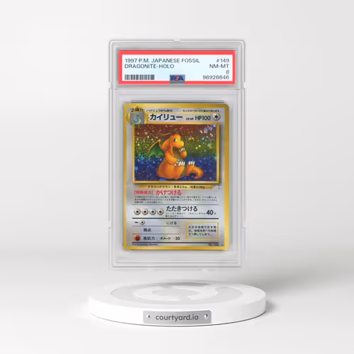 1997 Pokémon Fossil #149 Dragonite - Holo (PSA 8 NM-MT)