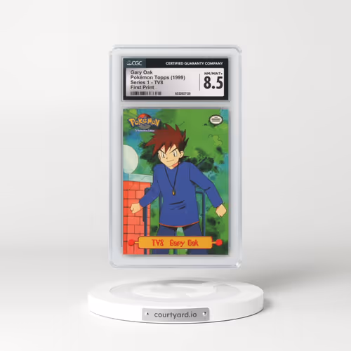 1999 Series 1 (Oval Nintendo Seal) #TV8 Gary Oak - First Print (Blue Topps Logo) (CGC 8.5 NM-MT+)