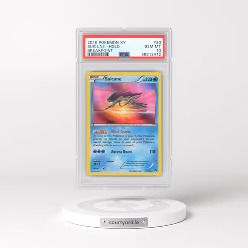 2016 Pokémon XY Breakpoint #30 Suicune - Holo (PSA 10 GEM MINT)