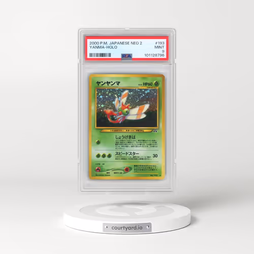 2000 Pokémon Neo 2 #193 Yanma - Holo (PSA 9 MINT)