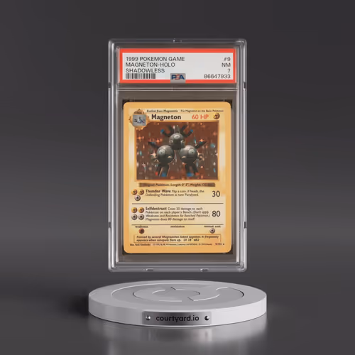 1999 Pokémon Game #9 Magneton - Holo Shadowless (PSA 7 NM)