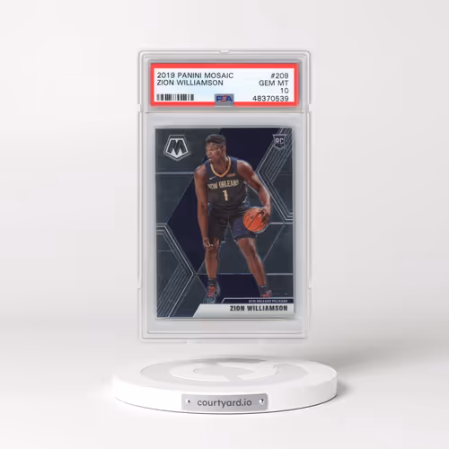 2019 Panini Mosaic #209 Zion Williamson (PSA 10 GEM MINT)