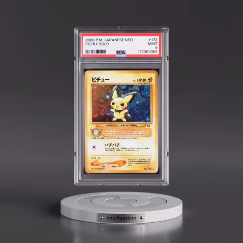 2000 Pokémon Neo #172 Pichu - Holo (PSA 9 MINT)
