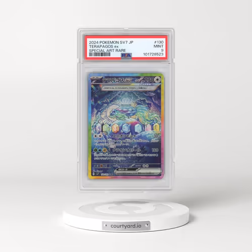 2024 Pokémon SV7-Stellar Miracle #130 Terapagos EX - Holo Special Art Rare (PSA 9 MINT)