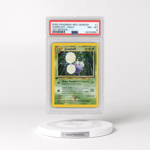 2000 Pokémon Neo Genesis #7 Jumpluff - 1st Edition Holo (PSA 8 NM-MT)