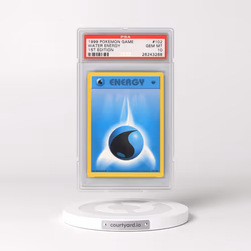 1999 Pokémon Game #102 Water Energy - 1st Edition (PSA 10 GEM MINT)