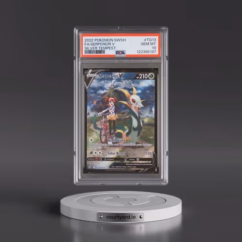 2022 Pokémon Sword & Shield Silver Tempest #TG13 Serperior V - Holo Full Art (PSA 10 GEM MINT)
