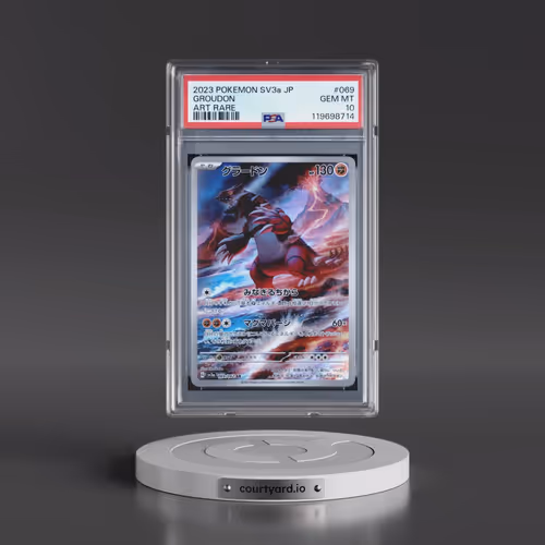 2023 Pokémon Sv3a-Raging Surf #069 Groudon - Art Rare (PSA 10 GEM MINT)