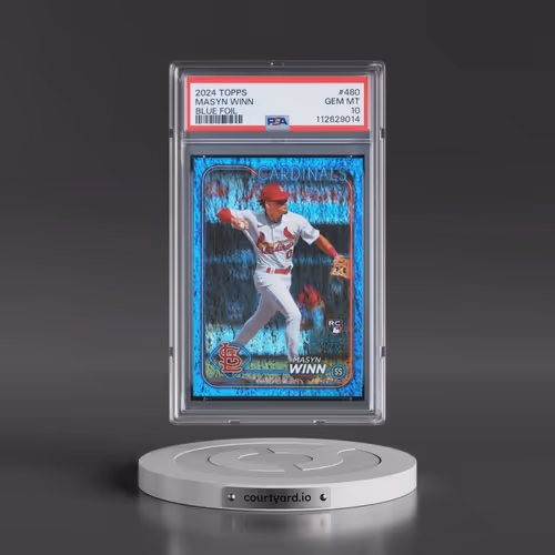 2024 Topps #480 Masyn Winn - Blue Foil (PSA 10 GEM MINT)