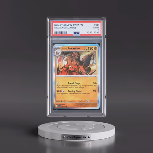 2024 Pokémon Twm EN-Twilight Masquerade #100 Hisuian Arcanine (PSA 9 MINT)