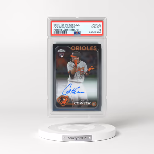 2024 Topps Chrome Rookie Autographs #RACC Colton Cowser (PSA 10 GEM MINT)