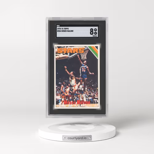 1975 Topps #254 Moses Malone (SGC 8 NM-MT)