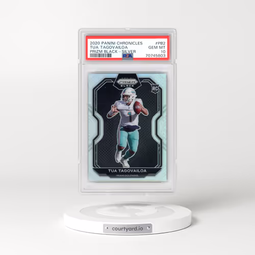 2020 Panini Chronicles Prizm Black #PB2 Tua Tagovailoa - Silver (PSA 10 GEM MINT)