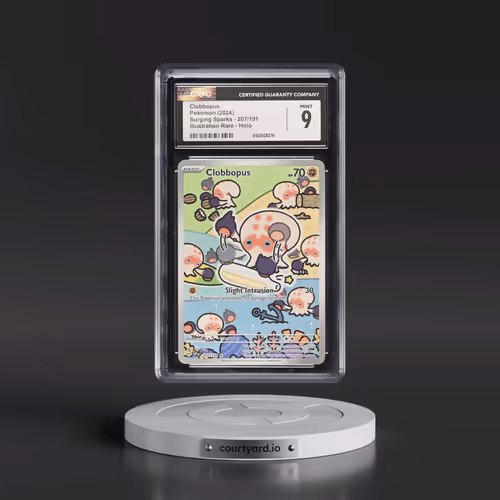 2024 Pokémon Ssp EN-Surging Sparks #207 Clobbopus - Illustration Rare (CGC 9 MINT)