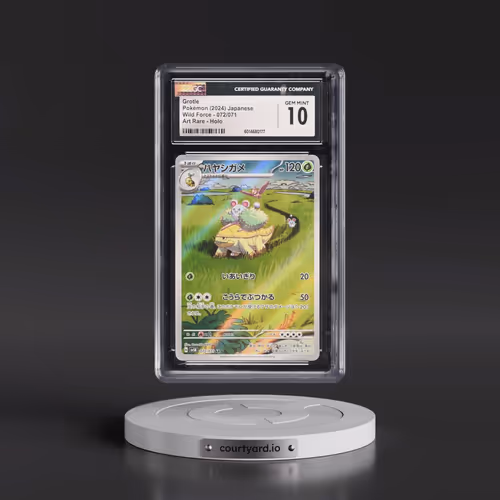 2024 Pokémon Sv5k-Wild Force #072 Grotle - Art Rare (CGC 10 GEM MINT)