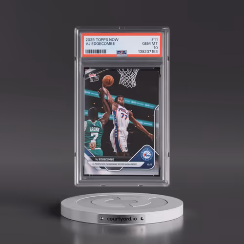 2025 Topps Now #11 VJ Edgecombe (PSA 10 GEM MINT)