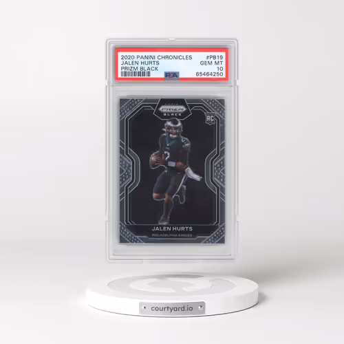 2020 Panini Chronicles Prizm Black #PB19 Jalen Hurts (PSA 10 GEM MINT)