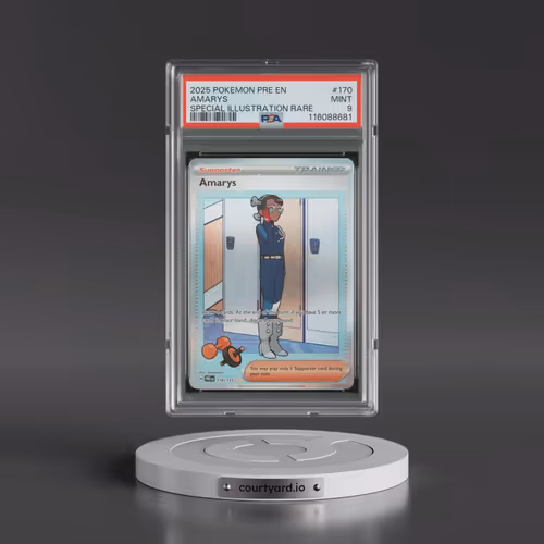2025 Pokémon Pre EN-Prismatic Evolutions #170 Amarys - Special Illustration Rare (PSA 9 MINT)