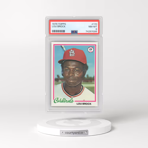 1978 Topps #170 Lou Brock (PSA 8 NM-MT)