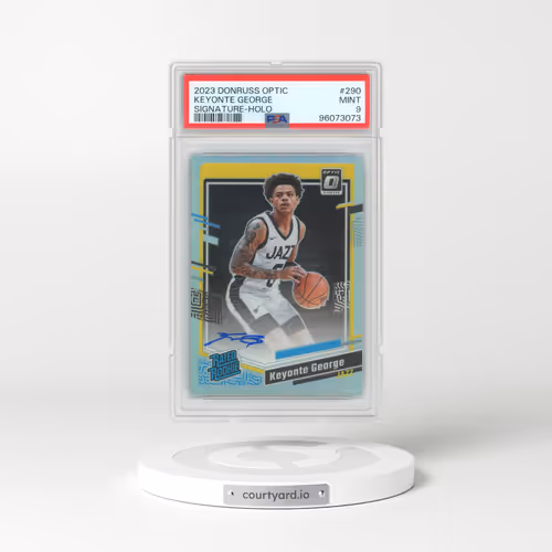 2023 Panini Donruss Optic #290 Keyonte George - Signature-Holo (PSA 9 MINT)