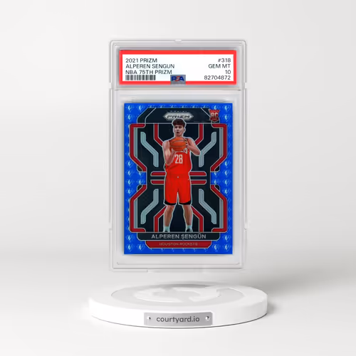 2021 Panini Prizm #318 Alperen Sengun - NBA 75th Prizm (PSA 10 GEM MINT)
