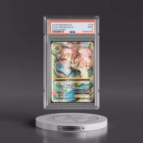 2016 Pokémon XY Evolutions #100 M Venusaur EX - Holo Full Art (PSA 9 MINT)