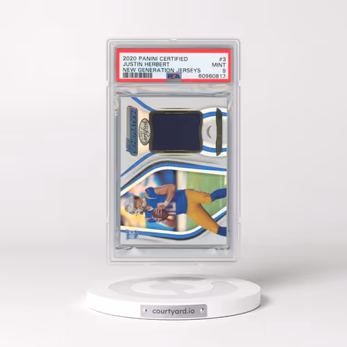 2020 Panini Certified New Generation Jerseys #3 Justin Herbert (PSA 9 MINT)