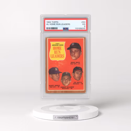 1962 Topps #53 AL Home Run Leaders (PSA 3 VG)