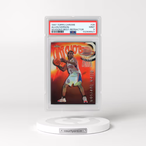 1997 Topps Chrome Season's Best #26 Allen Iverson - Refractor (PSA 9 MINT)