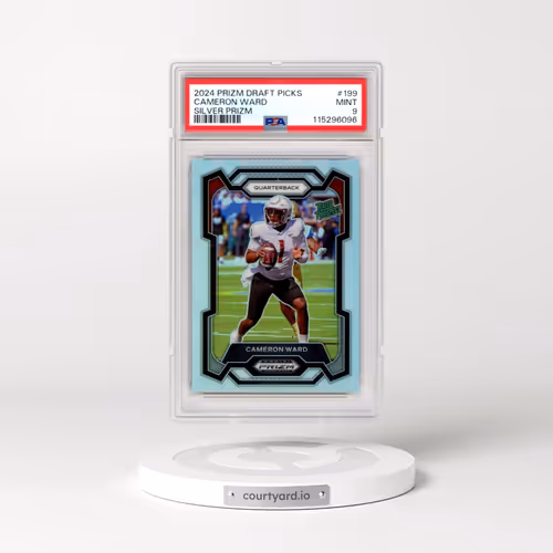 2024 Panini Prizm Draft Picks #199 Cameron Ward - Silver Prizm (PSA 9 MINT)