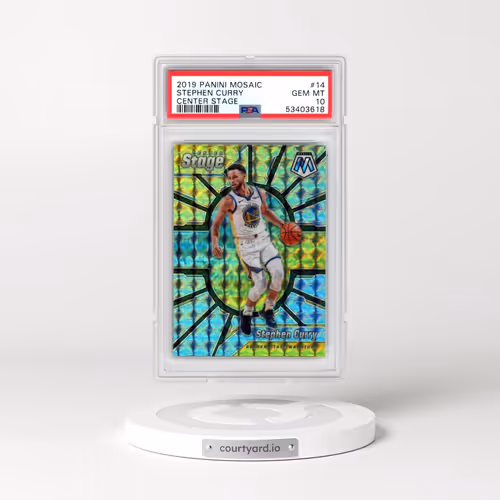 2019 Panini Mosaic Center Stage #14 Stephen Curry (PSA 10 GEM MINT)