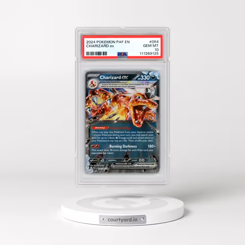 2024 Pokémon Paf EN-Paldean Fates #054 Charizard EX - Holo (PSA 10 GEM MINT)
