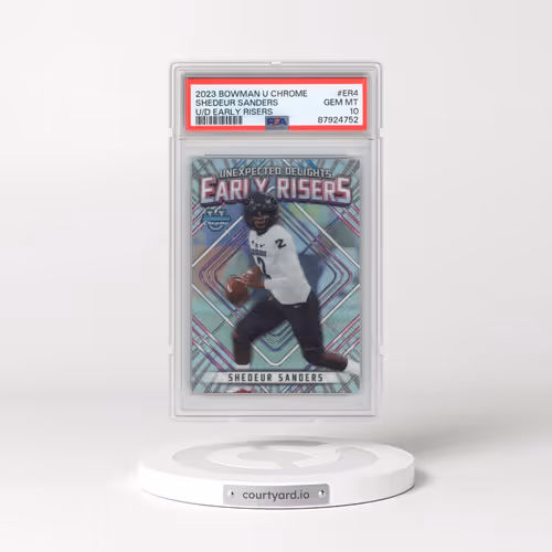 2023 Bowman University Chrome Unexpected Delights Early Risers #ER4 Shedeur Sanders (PSA 10 GEM MINT)