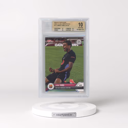 2024-25 Topps Now UEFA Champions League #17 Lamine Yamal (BGS 10 PRISTINE)