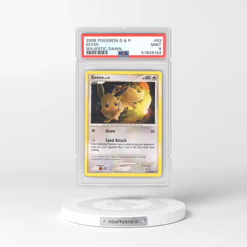 2008 Majestic Dawn #63 Eevee (PSA 9 MINT)