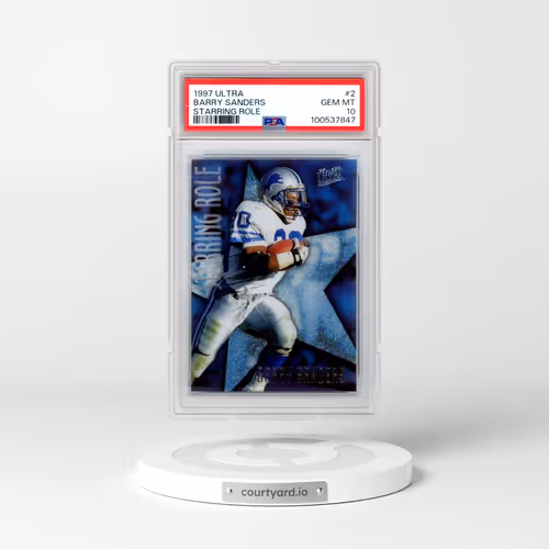 1997 Ultra Starring Role #2 Barry Sanders (PSA 10 GEM MINT)