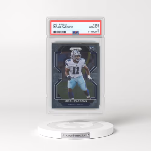 2021 Panini Prizm #382 Micah Parsons (PSA 10 GEM MINT)