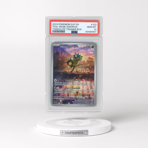 2024 Pokémon Svp EN-SV Black Star Promo #123 Teal Mask Ogerpon - Twilight Masquerade Elite Trainer Box (PSA 10 GEM MINT)