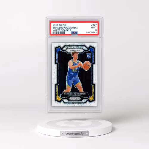 2023 Panini Prizm #147 Brandin Podziemski - White Sparkle (PSA 9 MINT)
