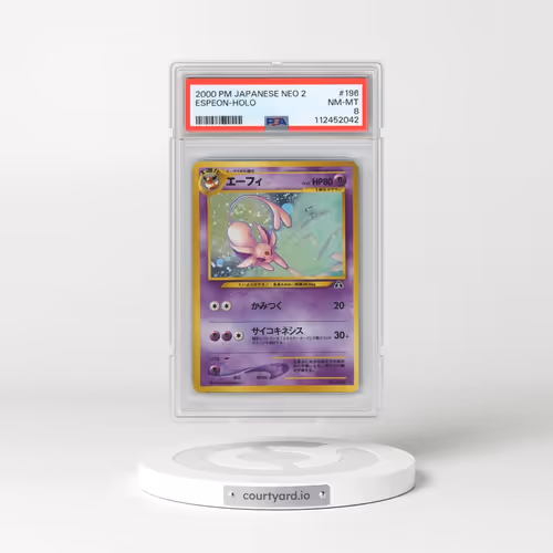 2000 Pokémon Neo 2 #196 Espeon - Holo (PSA 8 NM-MT)