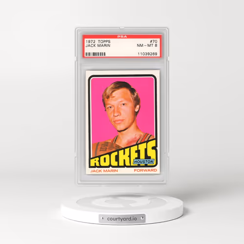 1972 Topps #70 Jack Marin (PSA 8 NM-MT)