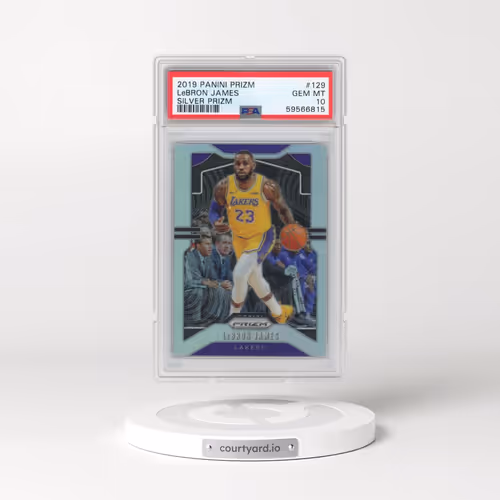 2019 Panini Prizm #129 LeBron James - Silver Prizm (PSA 10 GEM MINT)