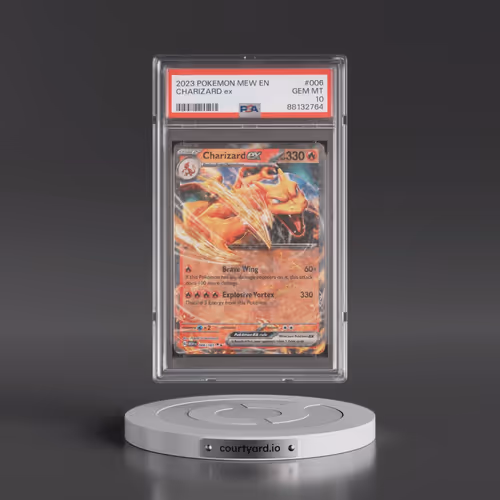 2023 Pokémon Mew EN-151 #006 Charizard EX - Holo (PSA 10 GEM MINT)