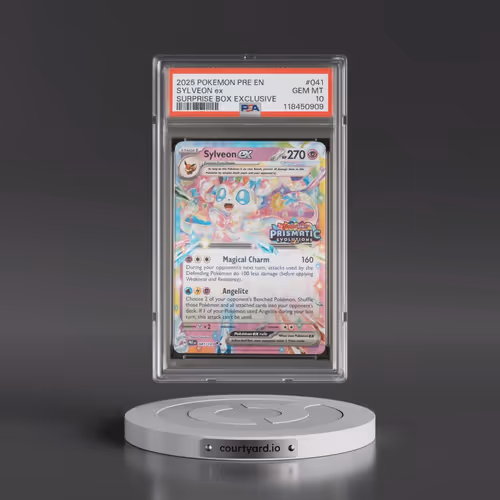 2025 Pokémon Pre EN-Prismatic Evolutions #041 Sylveon EX - Holo Surprise Box Exclusive (PSA 10 GEM M