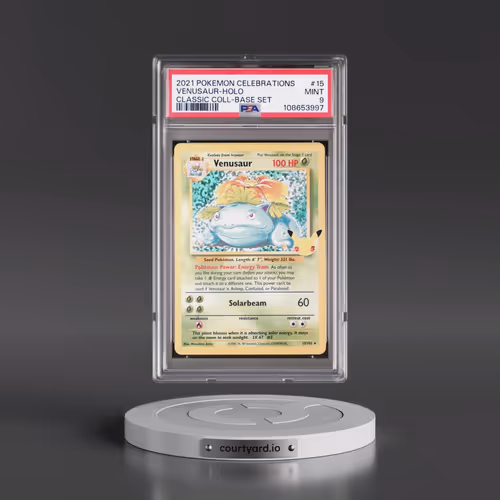 2021 Pokémon Celebrations Classic Collection #15 Venusaur - Holo (PSA 9 MINT)