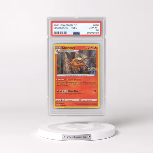 2022 Pokémon Go #010 Charizard - Holo (PSA 10 GEM MINT)