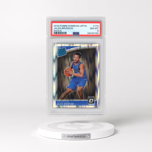 2018 Panini Donruss Optic #179 Jalen Brunson - Shock (PSA 8 NM-MT)