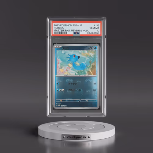 2023 Pokémon Sv2a-Pokémon 151 #116 Horsea - Reverse Holo Master Ball (PSA 10 GEM MINT)