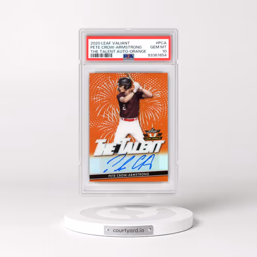 2020 Leaf Valiant the Talent Autographs #PCA Pete Crow-Armstrong - Orange (PSA 10 GEM MINT)